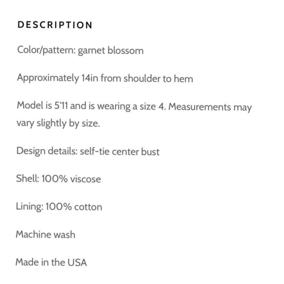 💖HP💖 NWT 6 SHORE ROAD TIDEPOOL TOP SIZE 8 - Picture 7 of 7